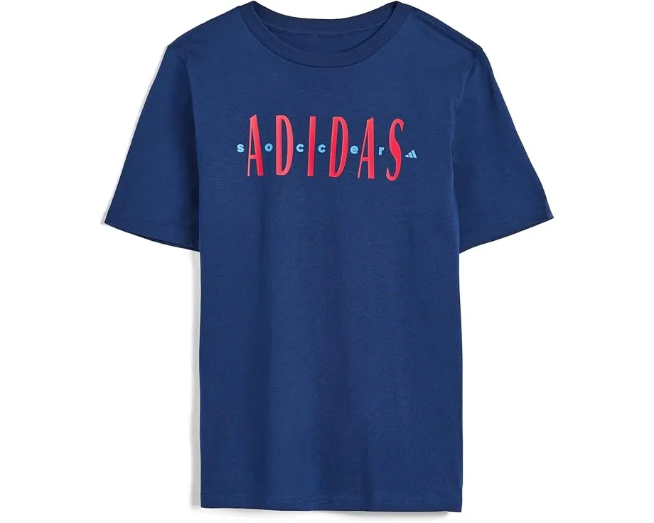 Футболка adidas Kids Adidas Soccer с принтом Lineage из мягкого хлопкового джерси
