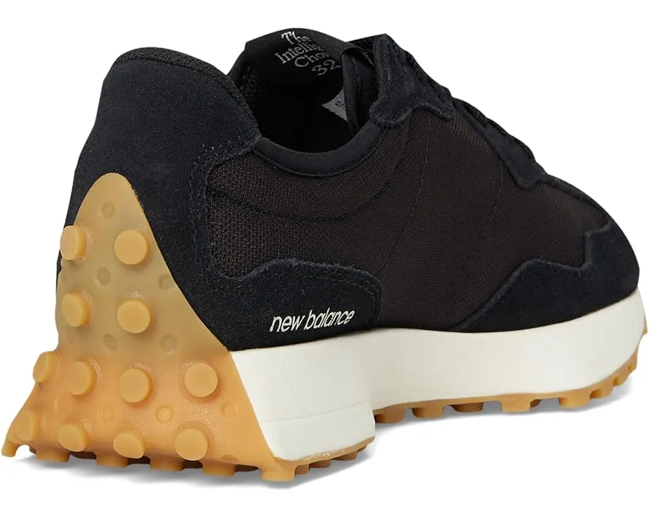 Кроссовки New Balance Classics 327 из замши и сетки с массивным логотипом