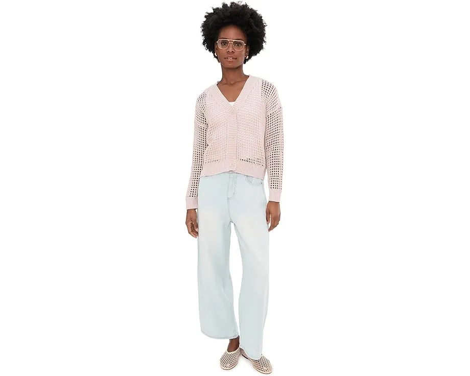 Кардиган Camellia Cardigan с сетчатой вязкой и V-образным вырезом от Splendid