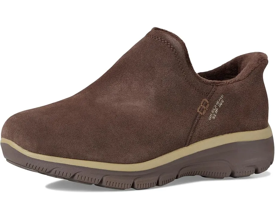Ботильоны SKECHERS Easy Going Modern Hour Suede Hands Free Slip-ins с меховой подкладкой