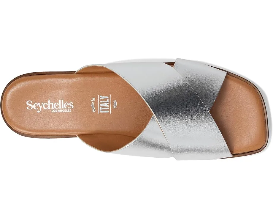 Босоножки Chai из металлизированной кожи Seychelles с перекрещивающимися бретелями