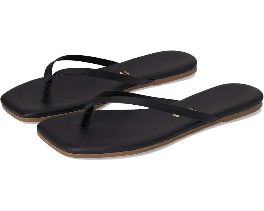 Кожаные босоножки TKEES с открытым квадратным носком