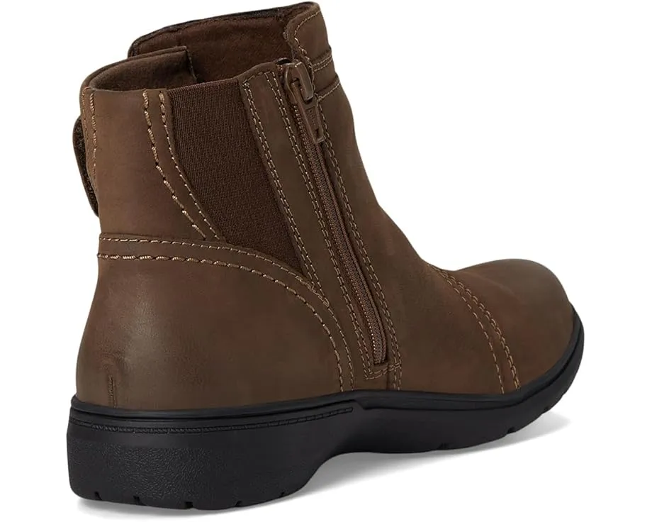 Ботильоны Clarks Carleigh Style с круглым носком и молнией сбоку