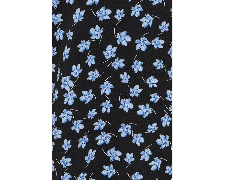 Блузка CeCe Elbow Sleeve Split-Neck с цветочным принтом