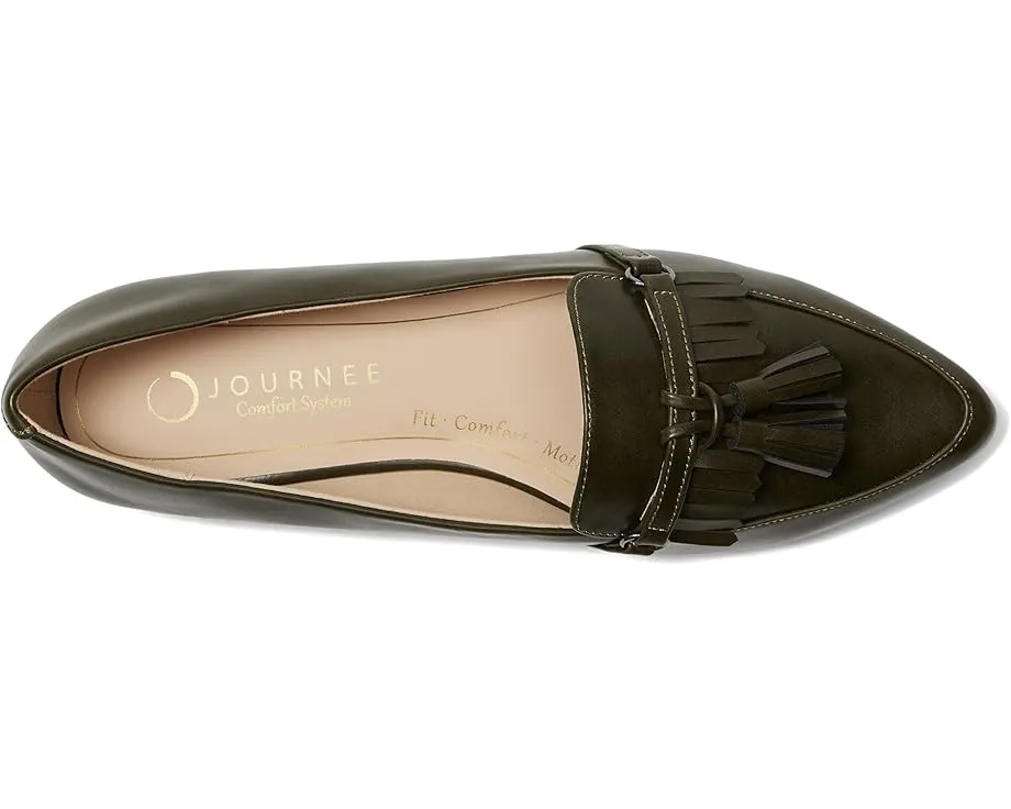 Journee Collection лоферы Jannah с кисточкой и заостренным носком