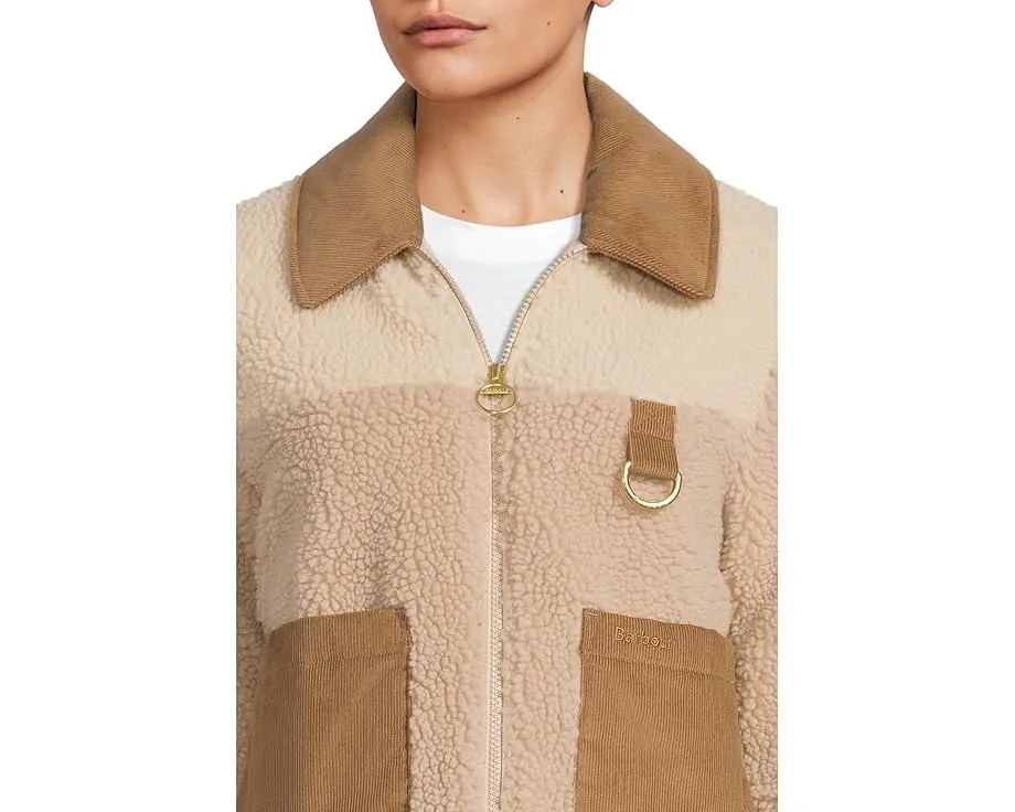 Флисовая куртка Barbour Malena укороченного кроя с карманами