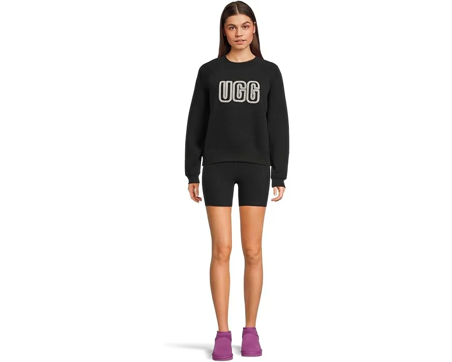 Свитшот UGG Logo Crew Neck с регланными рукавами и аппликацией
