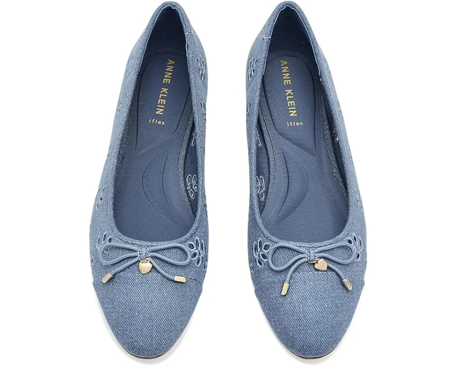Балетки Anne Klein Luci-E с ажурными цветами и бантом