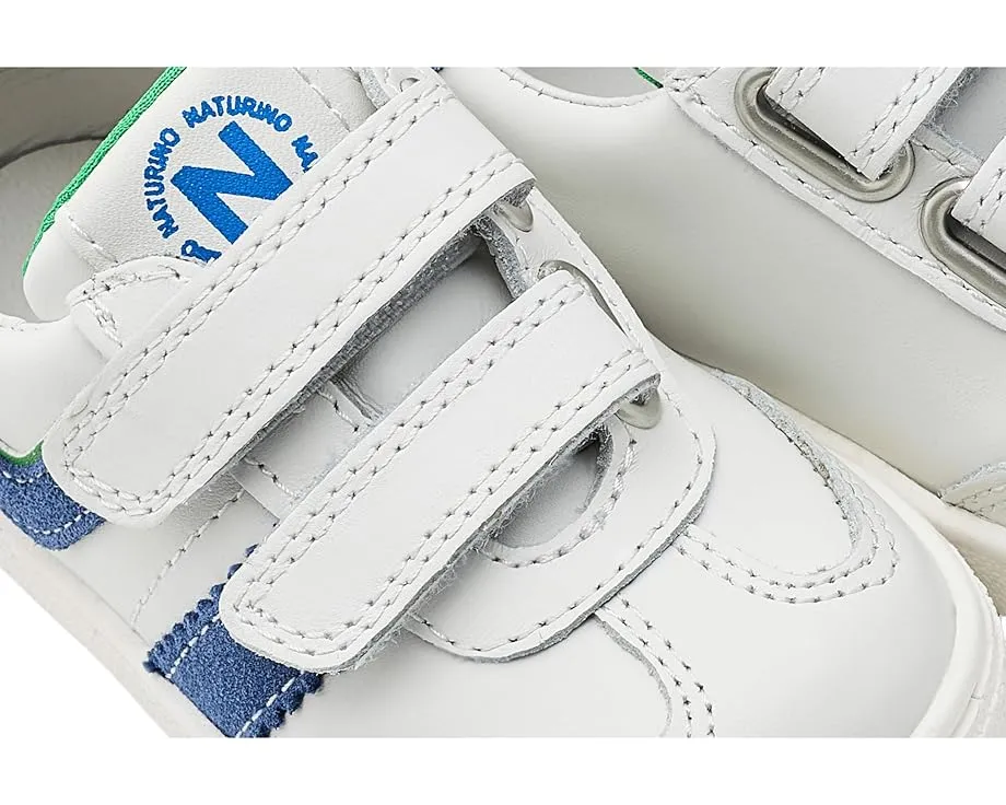 Кроссовки Naturino Marves Low Vl с кожаным верхом и двойной застежкой липучкой