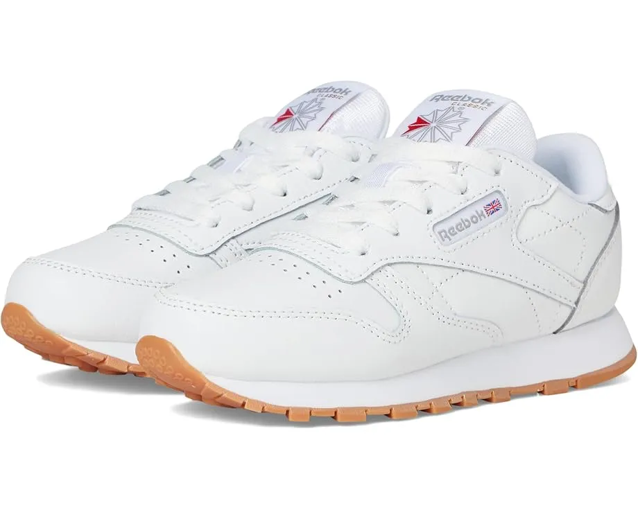 Кроссовки Reebok Classic Leather для детей с кожаным верхом и резиновой подошвой