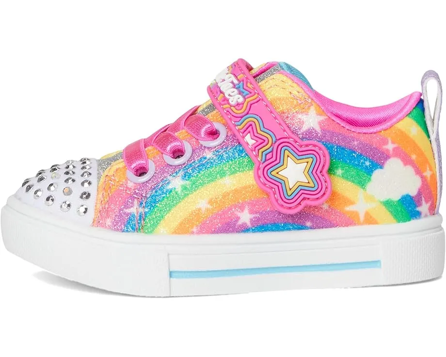 Детские кроссовки SKECHERS KIDS Twinkle Sparks 314829N с подсветкой и липучкой