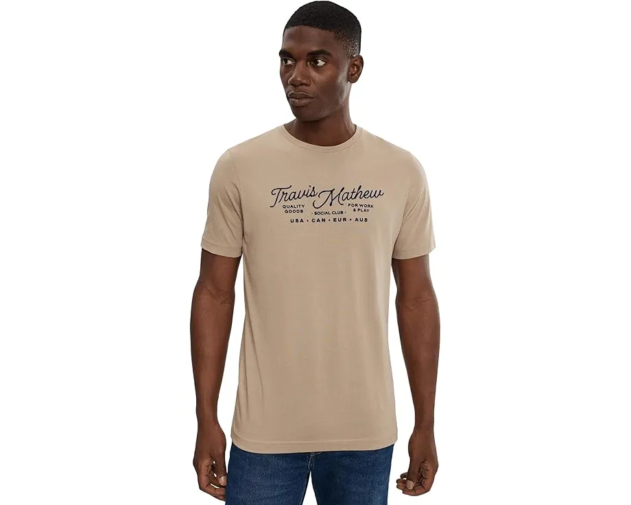 Футболка TravisMathew Gate Crasher с круглым вырезом и принтом