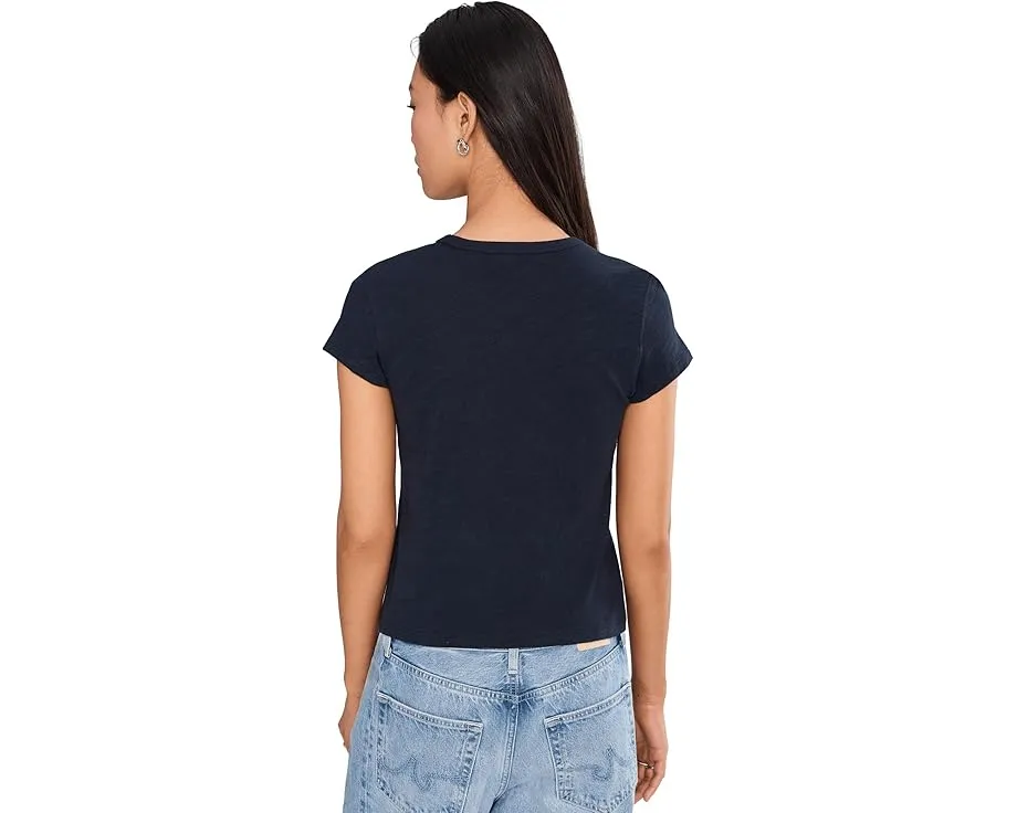 Футболка Lilla P Vintage Little Tee из состаренного слаба укороченного кроя