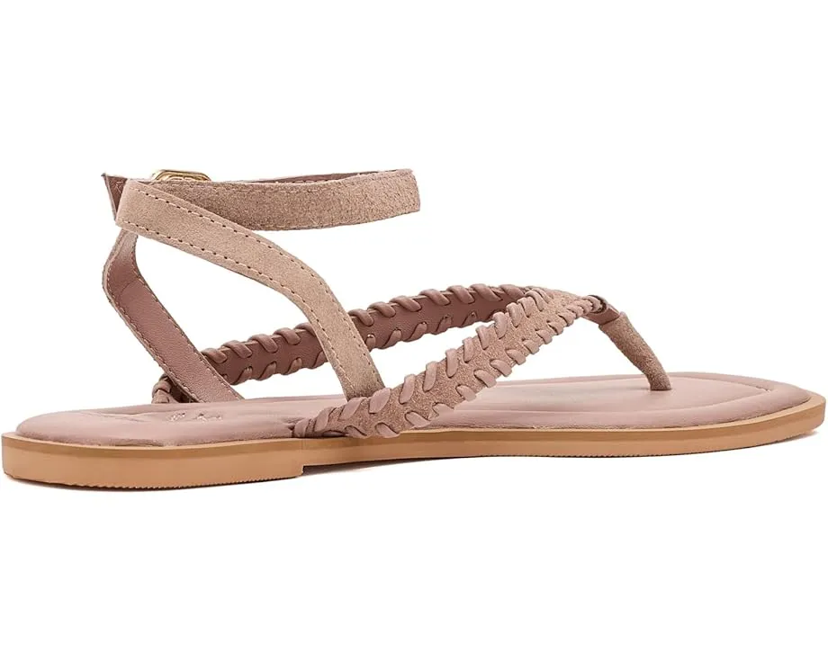 Сандалии Free People Waverly Whipstitch с ручной строчкой и открытым носком