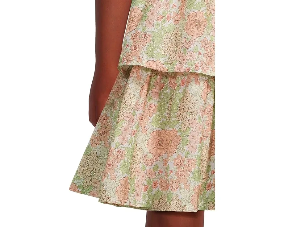 Janie and Jack платье смешанного стиля с цветочным принтом и многослойной юбкой