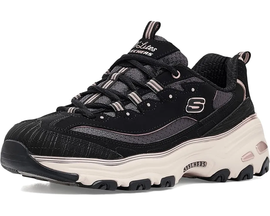 Кроссовки Skechers D'Lites Chrome Wave с хромированной отделкой