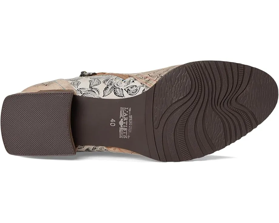 Ботильоны L'Artiste by Spring Step Sipperb с цветочным тиснением и искусственным мехом внутри