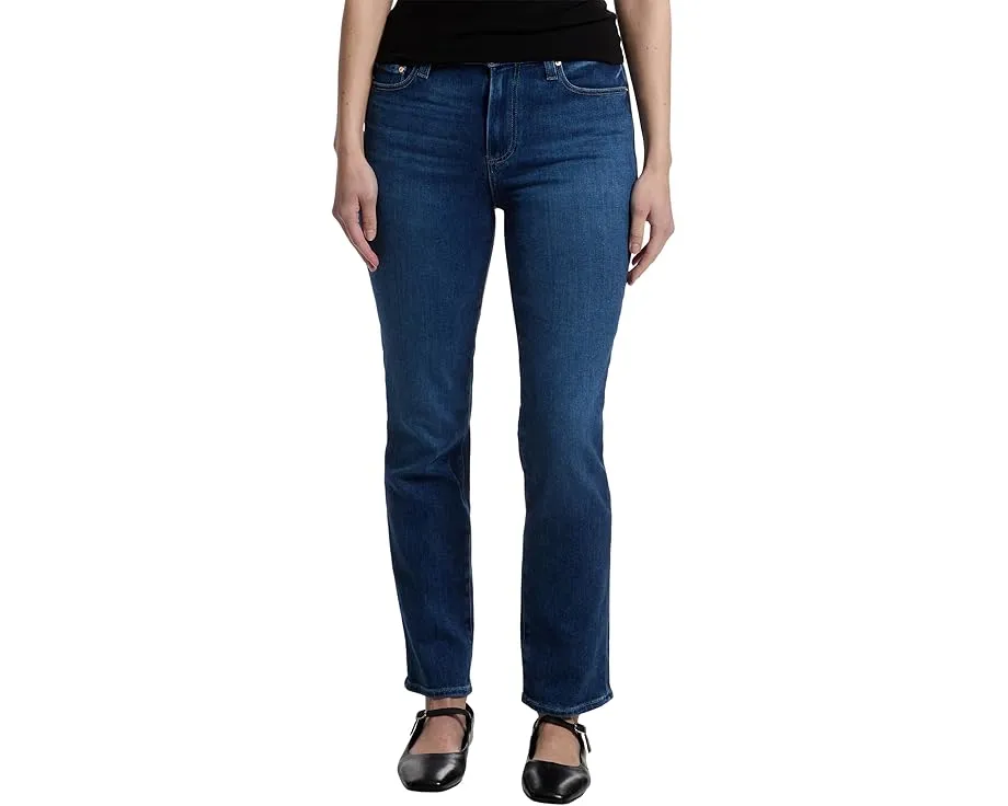 Джинсы Paige Cindy с эффектом поношенности и прямым кроем из денима с растяжкой