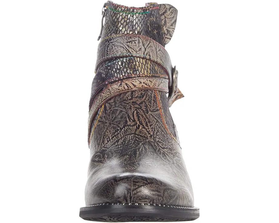 Ботильоны L'Artiste by Spring Step Zhamsha-Shine с ручной росписью и двойной пряжкой