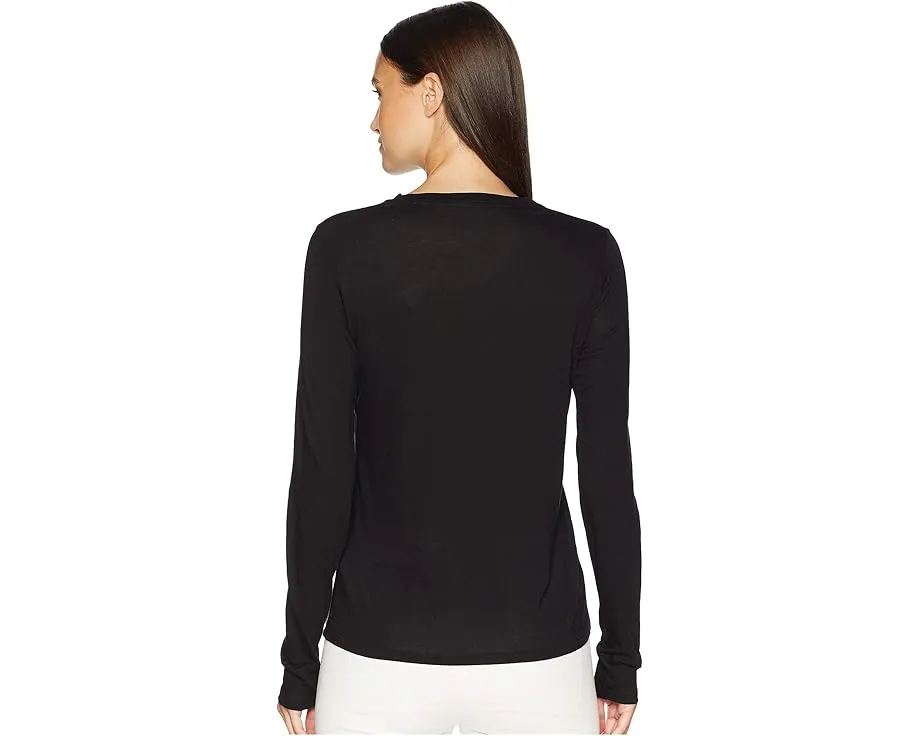 Футболка Essential Long Sleeve Jersey Crews от Vince с длинным рукавом