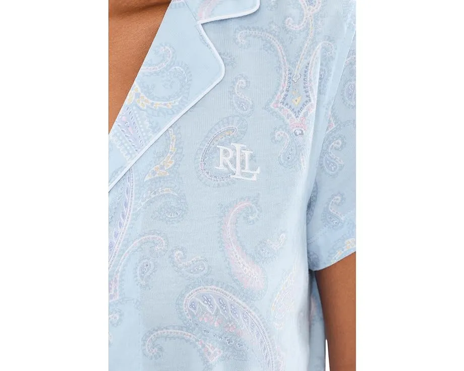 Пижамный комплект Lauren Ralph Lauren с шортами-боксерами из джерси