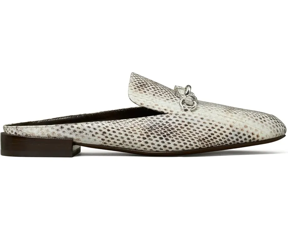 Лоферы Tory Burch Jessa без задника с узором и золотой фурнитурой