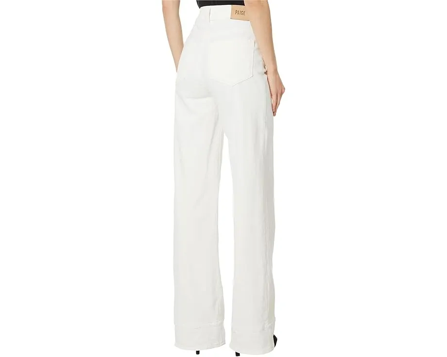 Джинсы Paige Sasha 32" Wide Cuff с прямыми широкими штанинами и высокой посадкой