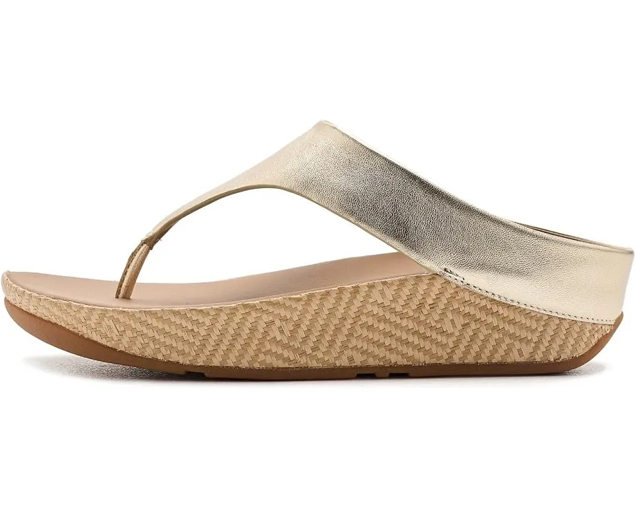 Сандалии FitFlop Lulu Lux с плетеным кожаным верхом и графичной подошвой
