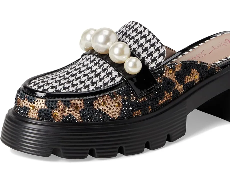 Лоферы Blue by Betsey Johnson Haizel с леопардовым принтом и стразами