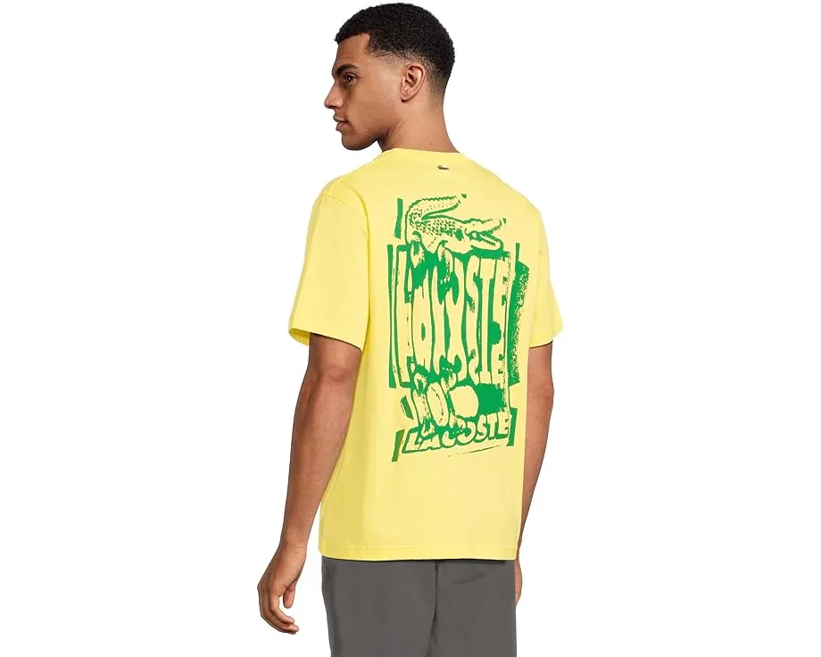 Футболка Lacoste с дисторшн-графикой