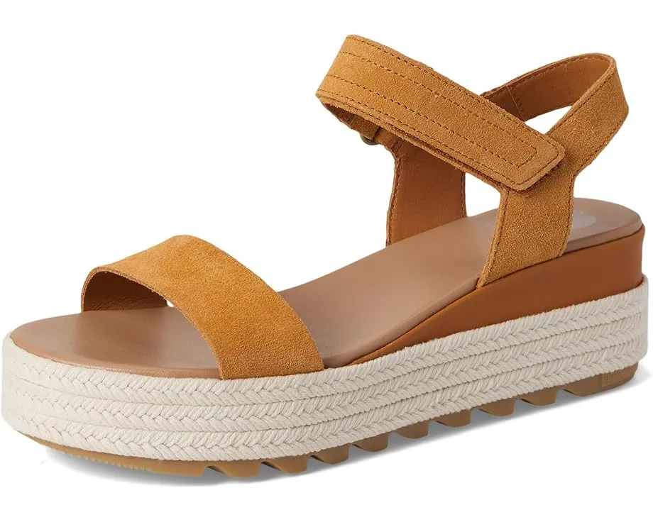 Сандалии SOREL Cameron Flatform Sandal на платформе с кожаным верхом и застежкой на липучке