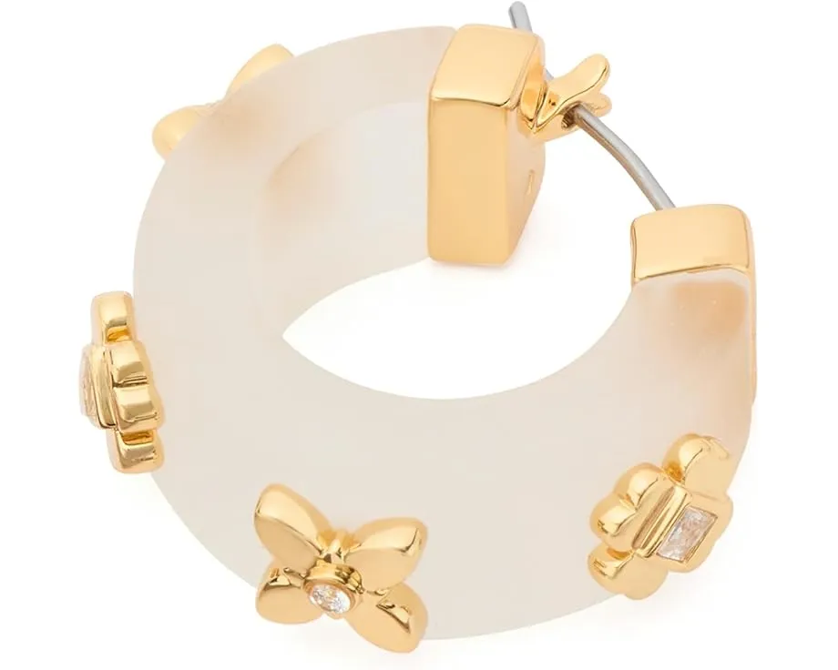 Серьги-кольца Kate Spade New York Heritage Bloom Small Hoops