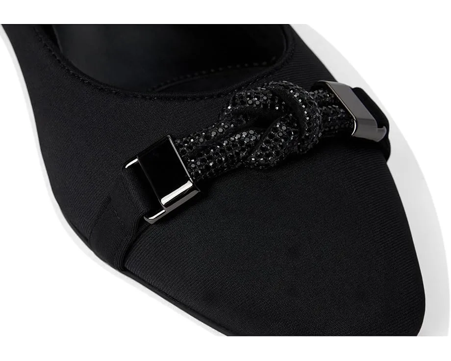 Туфли Vaneli Aldora на каблуке с ремешком и декором из камней