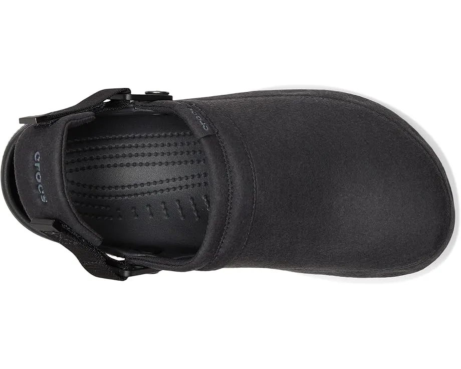 Кроксы Crocs Classic Crafted Vegan Suede Clogs с ремешком и стелькой Croslite