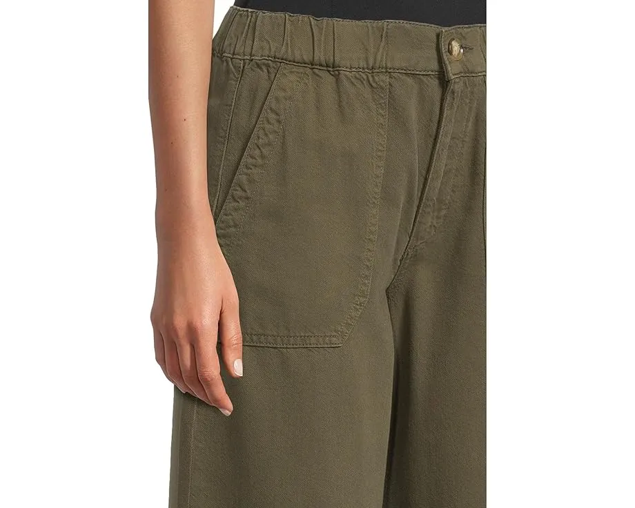 Брюки Paige Rumi в винтажном темно-зеленом с эластичной талией