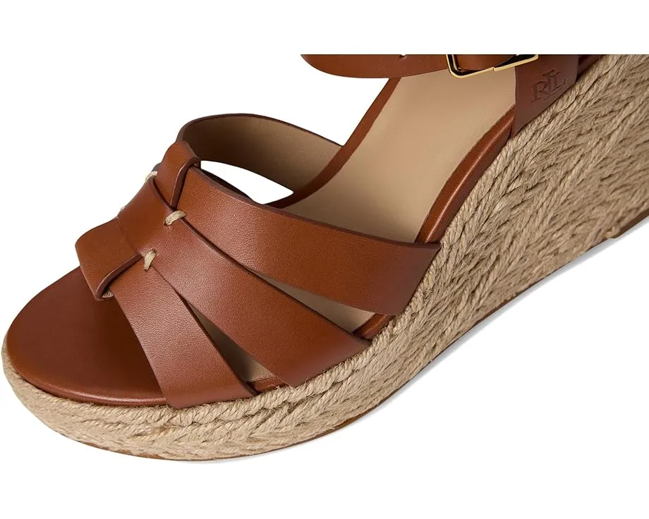 Босоножки Lauren Ralph Lauren Soffia Calfskin Espadrille на танкетке