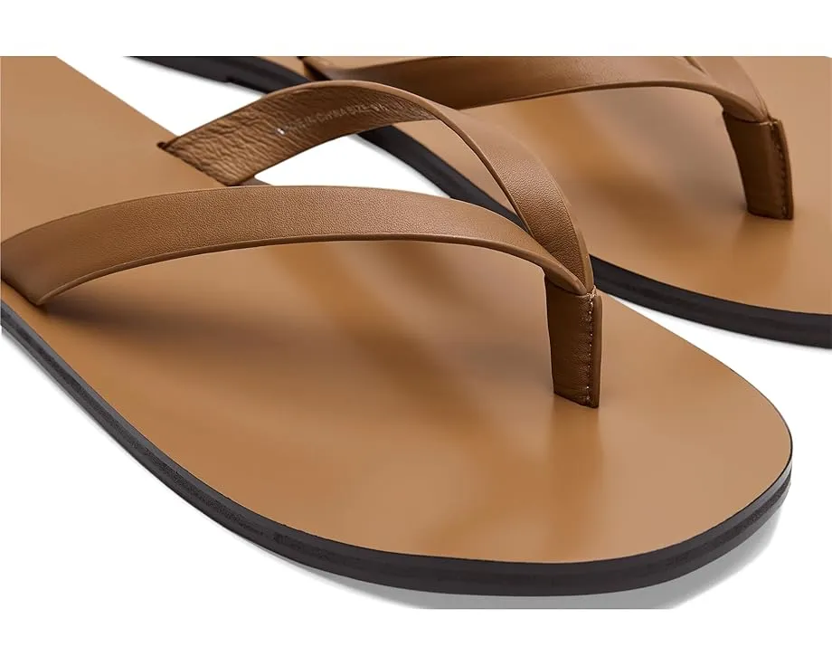 Сандалии Greene Thong Slide от Madewell с кожаным верхом и открытым носком