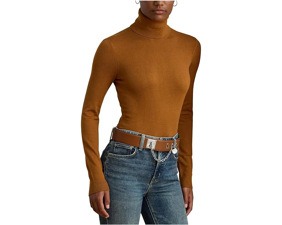 Свитер с водолазкой из смесового шелка Lauren Ralph Lauren