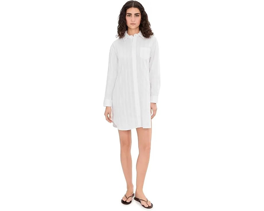 Ночная сорочка Lauren Ralph Lauren с длинным рукавом в стиле мужской рубашки