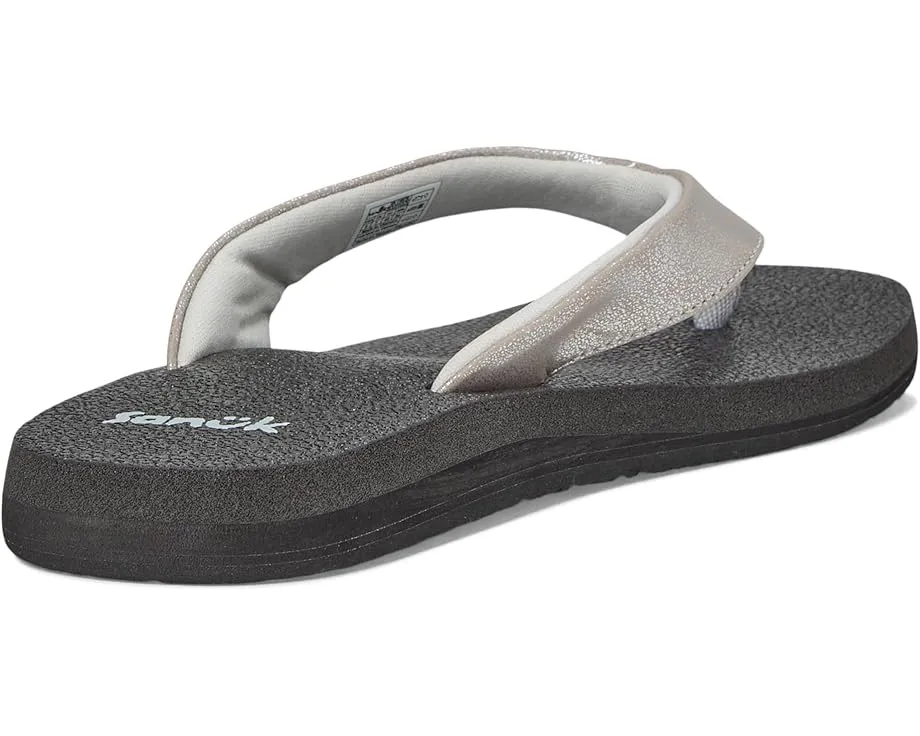 Sanuk Yoga Mat II Metallic сланцы с ортопедической стелькой из пены с эффектом памяти