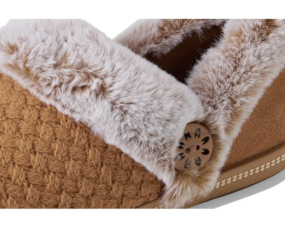 Тапочки SKECHERS Cozy Campfire Frosty Promise с веганским стеганым верхом из искусственного меха
