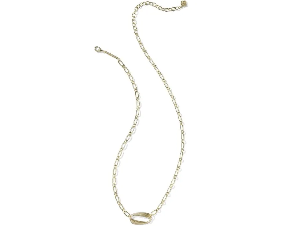 Кулон Kendra Scott Kira Short Pendant Necklace с подвеской овальной формы