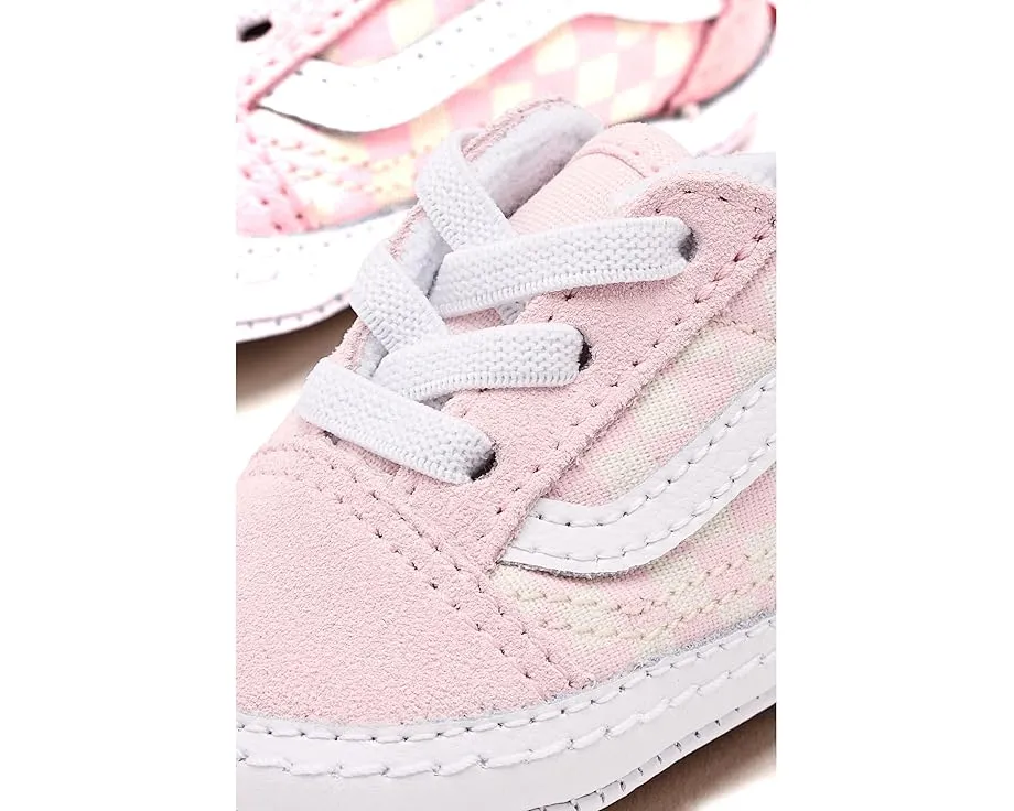 Кроссовки Vans Kids Old Skool Crib из холста с круглым носком на шнурках