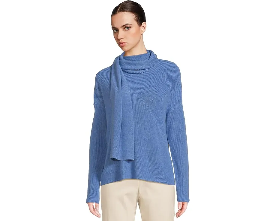 Свитер Elliott Lauren It's a Wrap с прикрепленным шарфом и длинными рукавами