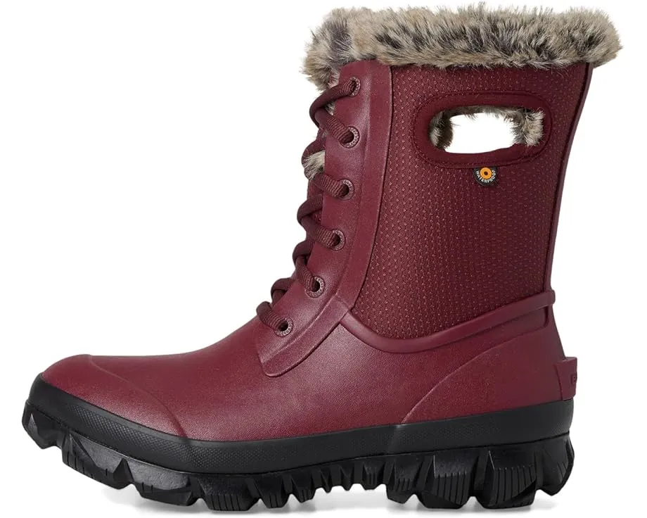 Сапоги Bogs Arcata Dots с рисунком в горох и искусственным мехом для тепла и водонепроницаемости