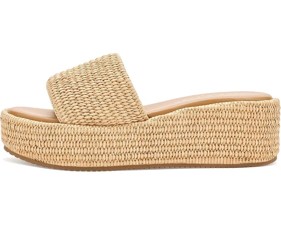 Женские босоножки-танкетки Marc Fisher LTD Daylin на платформе с принтом в полоску