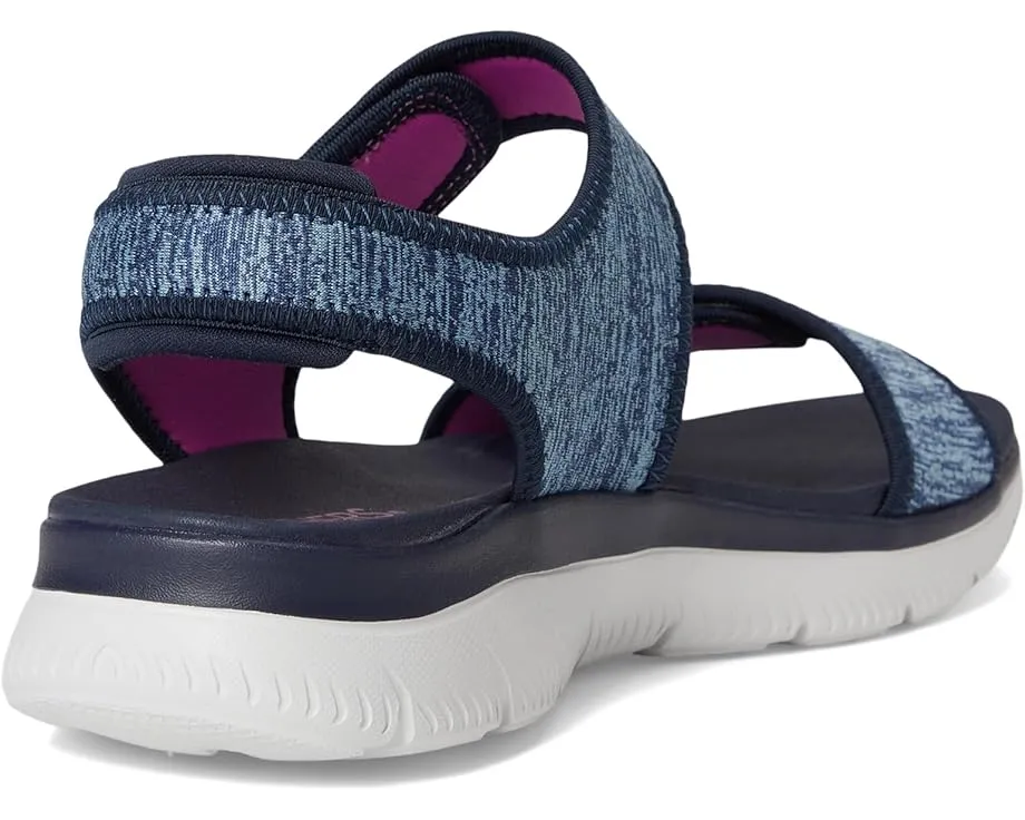 Сандалии Skechers Summits Cutest Icon с кожаным верхом и стелькой Yoga Foam
