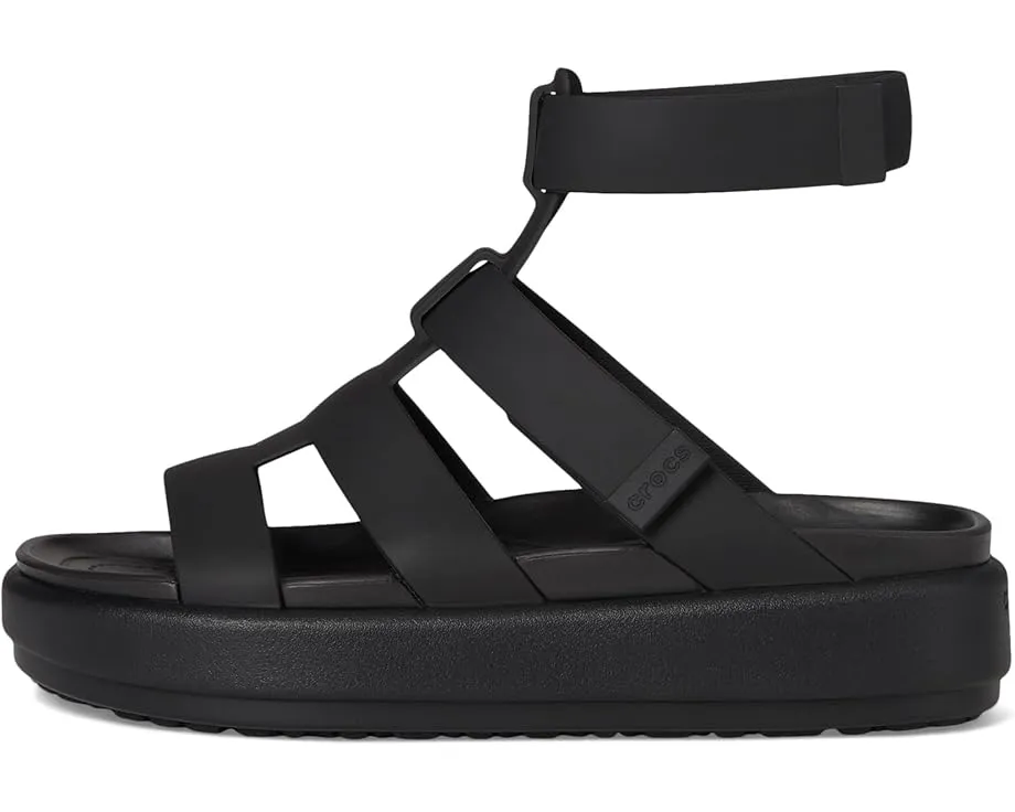 Crocs Сандалии Brooklyn Luxe Gladiator с застежкой на липучке