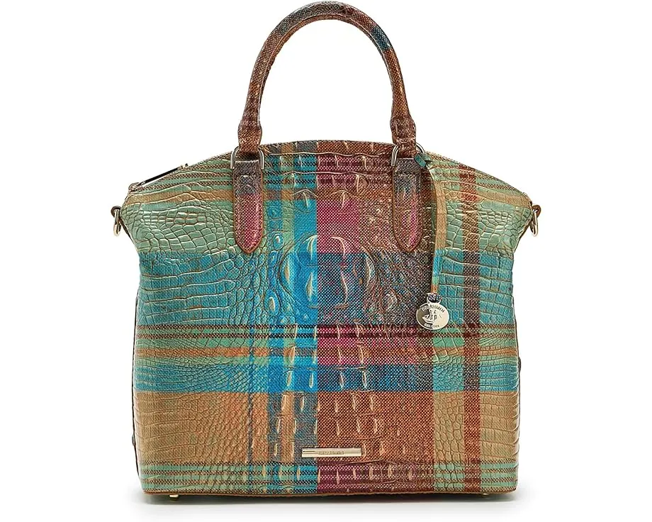 Большая сумка Brahmin Large Duxbury Satchel из текстурированной кожи со съемным ремнем