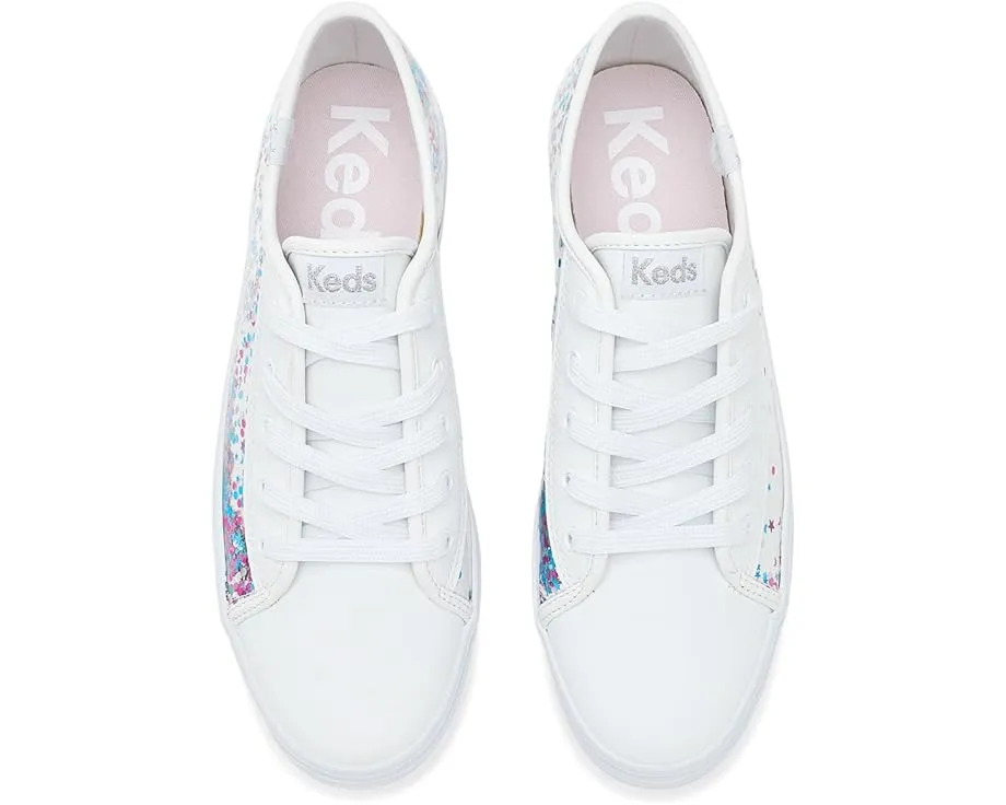 Кеды Keds Triple Up Glitter Under Glass для детей с блестками